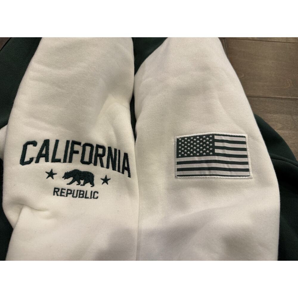 SF CityWear Unisex Snap San Francisco California Republic Varsity Jacket XL - Picture 8 of 11